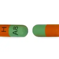 Atazanavir (Atazanavir [ a-ta-zan-a-vir ])-H A8-300 mg-Green & Orange-Capsule-shape