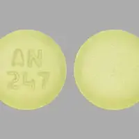 Chlorthalidone (Chlorthalidone [ klor-thal-i-done ])-AN 247-25 mg-Yellow-Round