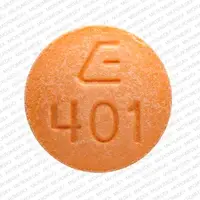 Amphetamine sulfate (Amphetamine [ am-fet-a-meen ])-E 401-20 mg-Orange-Round