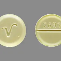 Diazepam (injection) (Diazepam (injection) [ dye-az-e-pam ])-2683 V-5 mg-Yellow-Round