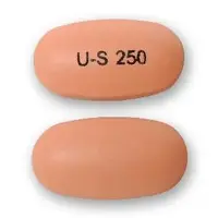 Divalproex sodium (Divalproex sodium [ dye-val-pro-ex ])-U-S 250-250 mg-Peach-Capsule-shape