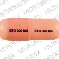 Etodolac (Etodolac [ ee-toe-doe-lak ])-ETO 300 MG ETO 300 MG-300 mg-Pink-Capsule-shape