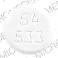 Furosemide (Furosemide (oral/injection) [ fur-oh-se-mide ])-54 533-80 mg-White-Round