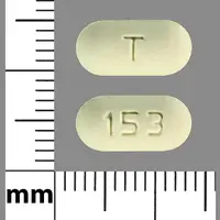 Meloxicam (Meloxicam (oral/injection) [ mel-oks-i-kam ])-T 153-15 mg-Yellow-Oval