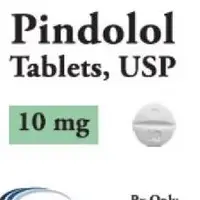 Pindolol (Pindolol [ pin-doe-lol ])-P 10-10 mg-White-Round