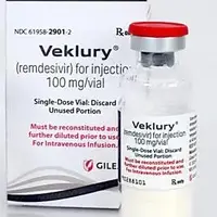 Veklury (Remdesivir [ rem-des-i-veer ])-100 mg lyophilized powder for injection