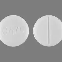 Glycopyrrolate (inhalation) (Glycopyrrolate (inhalation) [ glye-koe-pir-oh-late ])-0475-1 mg-White-Round