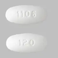 Isosorbide mononitrate (Isosorbide mononitrate [ eye-soe-sor-bide-mon-oh-nye-trate ])-120 1106-120 mg-White-Oval