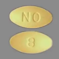 Ondansetron (injection) (Ondansetron (injection) [ on-dan-se-tron ])-NO 8-8 mg-Yellow-Oval