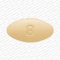 Ondansetron (injection) (Ondansetron (injection) [ on-dan-se-tron ])-NO 8-8 mg-Yellow-Oval