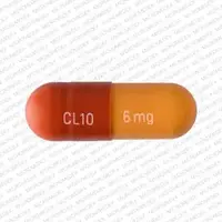 Rivastigmine (Rivastigmine (oral) [ ri-va-stig-meen ])-CL10 6 mg-6 mg-Orange / Red-Capsule-shape