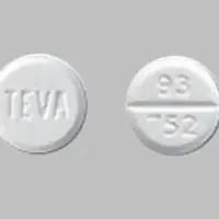 Atenolol (Atenolol [ a-ten-oh-lol ])-TEVA 93 752-50 mg-White-Round