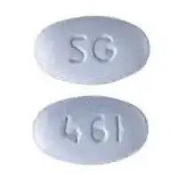 Carbidopa and levodopa (Carbidopa and levodopa [ kar-bi-doe-pa-and-lee-voe-doe-pa ])-SG 461-50 mg / 200 mg-Blue-Oval