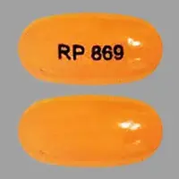 Dronabinol (Dronabinol [ droe-nah-bih-nol ])-RP 869-10 mg-Orange-Capsule-shape