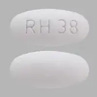 Fenofibrate (Fenofibrate [ fen-oh-fye-brate ])-RH 38-145 mg-White-Oval