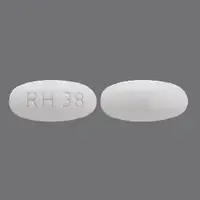 Fenofibrate (Fenofibrate [ fen-oh-fye-brate ])-RH 38-145 mg-White-Oval