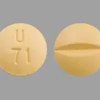 Fluvoxamine (Fluvoxamine [ floo-vox-a-meen ])-U 71-50 mg-Yellow-Round