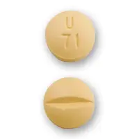 Fluvoxamine (Fluvoxamine [ floo-vox-a-meen ])-U 71-50 mg-Yellow-Round