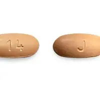 Lacosamide (monograph) (Vimpat)-J 14-150 mg-Peach-Oval