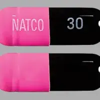 Lansoprazole (Lansoprazole [ lan-soe-pra-zol ])-NATCO 30-30 mg-Blue & Pink-Capsule-shape