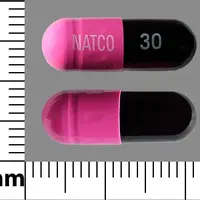 Lansoprazole (Lansoprazole [ lan-soe-pra-zol ])-NATCO 30-30 mg-Blue & Pink-Capsule-shape