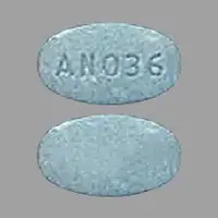 Guaifenesin (Guaifenesin [ gwye-fen-e-sin ])-AN036-600 mg-Blue-Oval