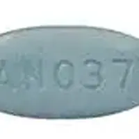 Allfen (Guaifenesin [ gwye-fen-e-sin ])-AN037-1200 mg-Blue-Oval