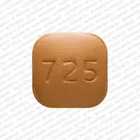 Montelukast (Montelukast [ mon-te-loo-kast ])-R 725-10 mg (base)-Brown-Four-sided