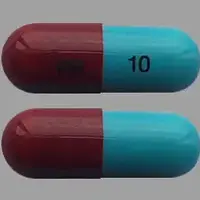 Piroxicam (Piroxicam [ peer-ox-i-kam ])-PR 10-10 mg-Blue / Maroon-Capsule-shape