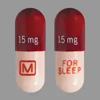 Temazepam (Temazepam [ te-maz-e-pam ])-15 mg 15 mg M FOR SLEEP-15 mg-Pink / Red-Capsule-shape