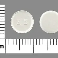 Zolmitriptan (nasal) (Zolmitriptan (nasal) [ zol-mi-trip-tan ])-Z 5-5 mg-White-Round