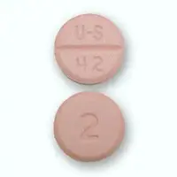 Bumetanide (oral/injection) (Bumetanide (oral/injection) [ byoo-met-a-nide ])-U-S 42 2-2 mg-Red-Round