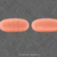 Carbidopa, entacapone, and levodopa (Carbidopa, entacapone, and levodopa [ kar-bi-doe-pa, en-tak-a-pone, lee-voe-doe-pa ])-LCE 100-25 mg / 200 mg / 100 mg-Red-Oval