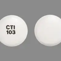 Diclofenac (Diclofenac [ dye-kloe-fen-ak ])-CTI 103-75 mg-White-Round