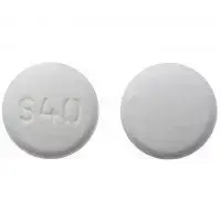 Fosinopril (Fosinopril [ foe-sin-oh-pril ])-S 40-40 mg-White-Round