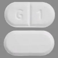 Glyburide (Glyburide [ glye-bue-ride ])-G 1-1.5 mg-White-Capsule-shape