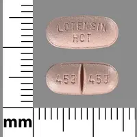 Hydrochlorothiazide and benazepril (Hydrochlorothiazide and benazepril [ hye-droe-klor-oh-thy-a-zide-and-ben-az-e-pril ])-LOTENSIN HCT 453 453-20 mg / 12.5 mg-Purple-Capsule-shape