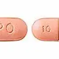 Hydrochlorothiazide and quinapril (Hydrochlorothiazide and quinapril [ hye-droe-klor-oh-thy-a-zide-and-kwin-a-pril ])-APO 10 12.5-12.5 mg / 10 mg-Peach-Oval