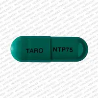 Nortriptyline (Nortriptyline [ nor-trip-ti-leen ])-TARO NTP 75-75 mg-Green-Capsule-shape