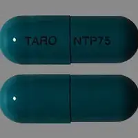 Nortriptyline (Nortriptyline [ nor-trip-ti-leen ])-TARO NTP 75-75 mg-Green-Capsule-shape