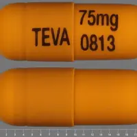 Nortriptyline (Nortriptyline [ nor-trip-ti-leen ])-TEVA 75 mg 0813-75 mg-Orange-Capsule-shape