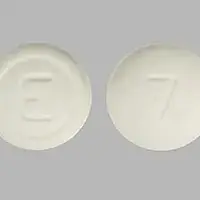 Ondansetron (Ondansetron (oral) [ on-dan-se-tron ])-E 7-8 mg-White-Round