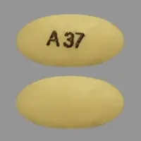 Pantoprazole (Pantoprazole (oral/injection) [ pan-toe-pra-zole ])-A37-40 mg-Yellow-Oval