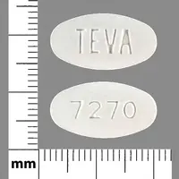 Pravastatin (Pravastatin [ prav-a-stat-in ])-TEVA 7270-80 mg-White-Oval