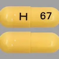 Rivastigmine transdermal (Rivastigmine transdermal [ riv-a-stig-meen ])-H 67-1.5 mg-Yellow-Capsule-shape