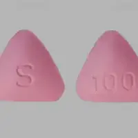 Sumatriptan (monograph) (Alsuma)-S 100-100 mg-Pink-Three-sided