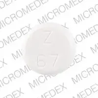 Atenolol (Atenolol [ a-ten-oh-lol ])-Z 67-100 mg-White-Round