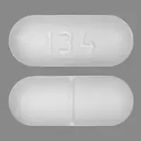 Captopril (Captopril [ kap-toe-pril ])-134-100 mg-White-Capsule-shape