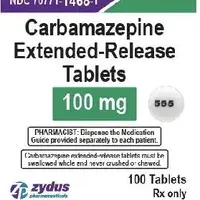 Carbamazepine (Carbamazepine (oral) [ kar-ba-maz-e-peen ])-555-100 mg-White-Round