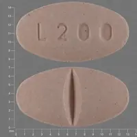 Carbidopa and levodopa (Carbidopa and levodopa [ kar-bi-doe-pa-and-lee-voe-doe-pa ])-L200-50 mg / 200 mg-Peach-Oval